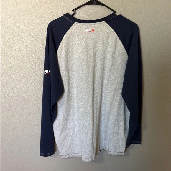 Ariat Men's FR Gray and Navy Long Sleeve Shirt - Picture 5 of 5